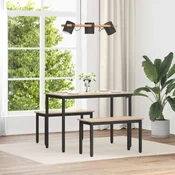 vidaXL klop Sonoma 80 x 35 x 45 cm Konstruiran les