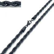 Moška Ogrlica - Črna/60cm/2mm KP34718