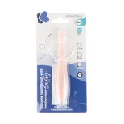 KikkaBoo Silikonska cetkica za zubice sa vakumom Softy Pink (KKB41084)
