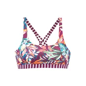 VENICE BEACH Bikini zgornji del zelena / petrol / oranžna / bordo