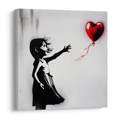 Slika srce v vetru street art - 70x70