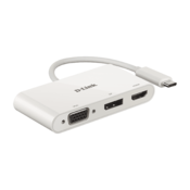 D-Link 3-v-1 adapter USB-C s priključkom HDMI/VGA/zaslonskim priključkom