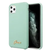 Guess Etui Guess Silicone Vintage Gold Logo za iPhone 11 Pro Max - zeleno