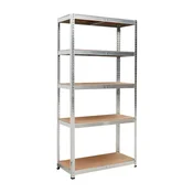awtools polica 5 polic 180x90x40 nosilnost 175 kg 3,3 mm hitra montaža s stiskanjem