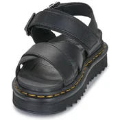 Usnjeni sandali Dr. Martens Voss II ženski, črna barva, DM31558001