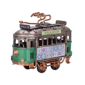 Tramvaj zelena 9 cm s kovinskim Praga prosti tek