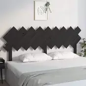 Vidaxl vidaXL Vzglavje postelje črno 178x3x80,5 cm masivni borov les