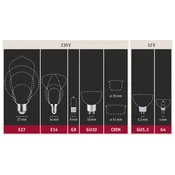 Paulmann LED svetilka za ogledalo E27 6,5W 827 bakrena - Steklo