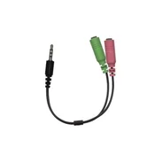 GENIUS ACC-100 audio adapter 2x ženski 3,5 mm priključak 1x muški 3,5" priključak