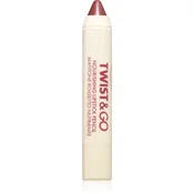 puroBIO Cosmetics Twist&Go hranilna šminka v svinčniku odtenek Dark Mauve 2.9 g