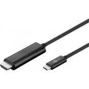 Goobay USB-C (M) na HDMI (M) 4K 60Hz 1,8 m črn kabel