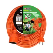 awtools vrtni podaljšek z eno vtičnico brez ozemljitve 20 m 2x1,0 mm 10A 230V 2500W