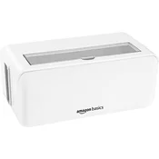 Amazon Basics Kabelbox mala, bela - za skrivanje in organizacijo kablov