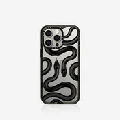 Casetify Maska za mobilni telefon iPhone 15 Pro, Providno-crna