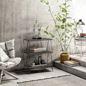 Hanah home Klub sto Lazandos 48x75x31cm Antracit