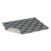 VetBed proti drsenju / Drybed siva z mrežo 100 x 75 cm, las 30 mm