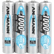 Ansmann Micro (AAA) akumulator NiMH Ansmann HR03 1000 mAh 1.2 V 4 kosi