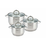 KINGHOFF KH4446 SET ŠERPI 1/3 INOX 6 DELOVA