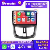 Srnubi for PEUGEOT 207 CC 207CC 2006-2015 Android 11 Carplay Auto Car Radio Multimedia Video Player 2Din GPS Stereo DVD Speakers