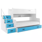 Krevet na kat Max-3 - 120x200 cm plava