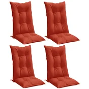 Vidaxl Blazina za stol 4 kosi melanž rdeča 120x50x7 cm blago