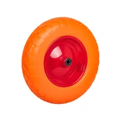 Kolo za samokolnico 40 cm, polno, brez zračnice, 400X98/4.00/8, oranžno 69-047-