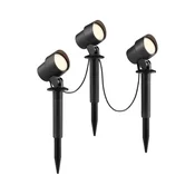 Brilliant - KOMPLET 3x LED zunanjih svetilk KAMARA LED/8,5W/230V IP44 črna