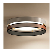 Duolla- LED stropna svetiljka ROLLER DUO SHINY LED/24W/230V O 45 cm bela/bakrena