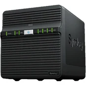 Synology DiskStation DS423, Tower, 4-Bays 3.5 SATA HDD SSD, CPU 4-core 1.7 GHz, 2 GB DDR4 non-ECC, 2 x 1GbE RJ-45, 2 X USB 3.2, 2.21 kg, 2y