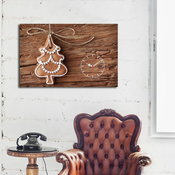 Wallity Dekorativni zidni sat YYCS-10, 45x70 cm, Braon