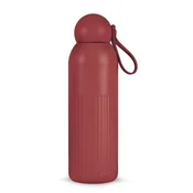 Bordo rdeča termovka s slamico iz nerjavečega jekla 500 ml Tekla – Sagaform