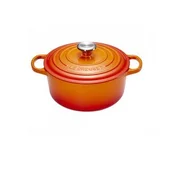 Litoželezni lonec 4,2 L Le Creuset, oranžna