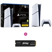 PlayStation 5 Digital Edition (Slim) 825GB (2025) + Kingston FURY Renegade 1 TB igralne konzole