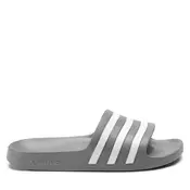 ADIDAS SPORTSWEAR Natikace s potpeticom Adilette Aqua grafit siva / bijela