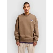 RVCA Dalas Tiger Palm Crew Sweater wood