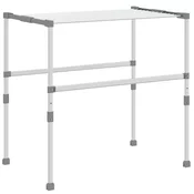 Vidaxl Sušilnik za perilo 83x(50-55)x(40-85) cm aluminij