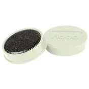 Nobo bel ploščni magnet, premer 38 mm, bel, 10 kos