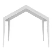 VEVOR Nadstrešek za avtopralnico nadomestna prevleka 6100x3040x850 mm bela