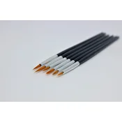 Set čopičev za konture - 6 delni - liner, 6 pcs/pack,from size 000
