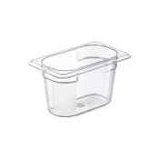 ARAVEN gastronorm posoda GN 1/9, polikarbonat, globina: 100 mm, prostornina: 0,9 L