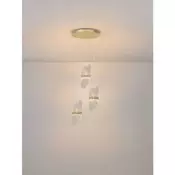 LUCIEN LED LUSTER ZLATNI/STAKLO 20W IP20 2700K TRIAK PRIGUŠLJIV NL9214201