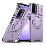 Maska za Samsung A075F Galaxy A07 CamShield Ring stand, Ljubicasta