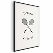shumee Plakat - Poletne igre - badmintonski loparji na belem ozadju