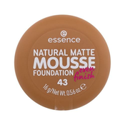 Essence Natural Matte Mousse mat puder v peni 16 g odtenek 43