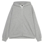 Cropp - Dukserica oversize s kapuljačom - tamno siva