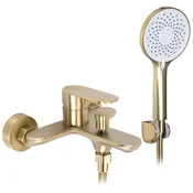 REA DROP Brush Gold Mešalnik za umivalnik za kopalno