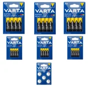 shumee VARTA SHD Zn-C komplet baterij AAA 4x3, AA 4x3 in CR2016 3V litijeve 5x1