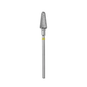 Staleks Pro Expert karbidni rezalnik - rumen prisekan stožec 6/14 mm FT70Y060/14
