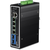 Trendnet TI-BG62I mrežni prekidac Upravljano L2+ Gigabit Ethernet (10/100/1000) Podrška za napajanje putem Etherneta (PoE) Crno
