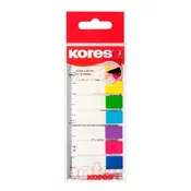 Kores Samolepilni označevalni trakovi Indeksni trakovi na ravnilu 45x12 mm / 8 barv / 15 listov na barvo
